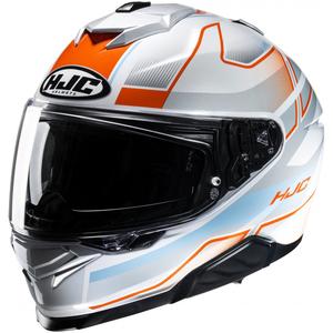 Kask motocyklowy integralny HJC i71 Iorix MC27 biało-pomarańczowo-szary