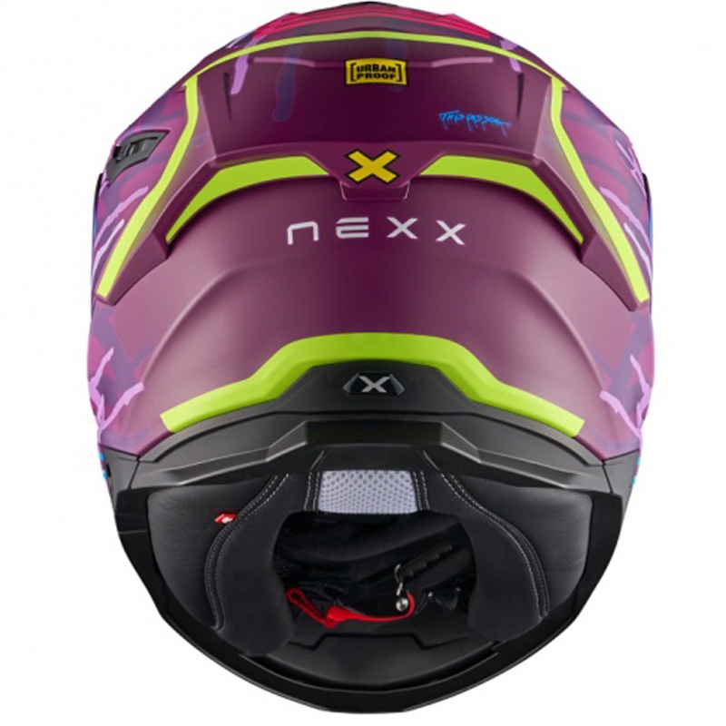 Kask motocyklowy integralny NEXX Y.100R Urbangram matowy fioletowy