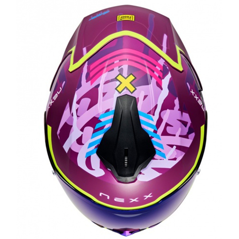 Kask motocyklowy integralny NEXX Y.100R Urbangram matowy fioletowy