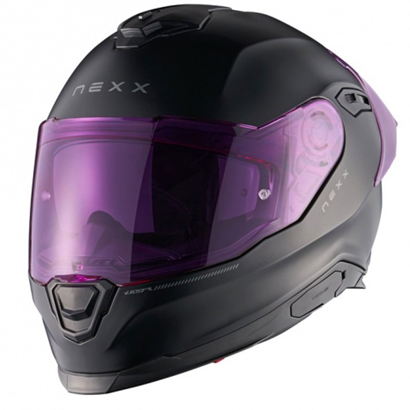 Kask motocyklowy integralny NEXX Y.100R Subsonic matowy czarno-różowy