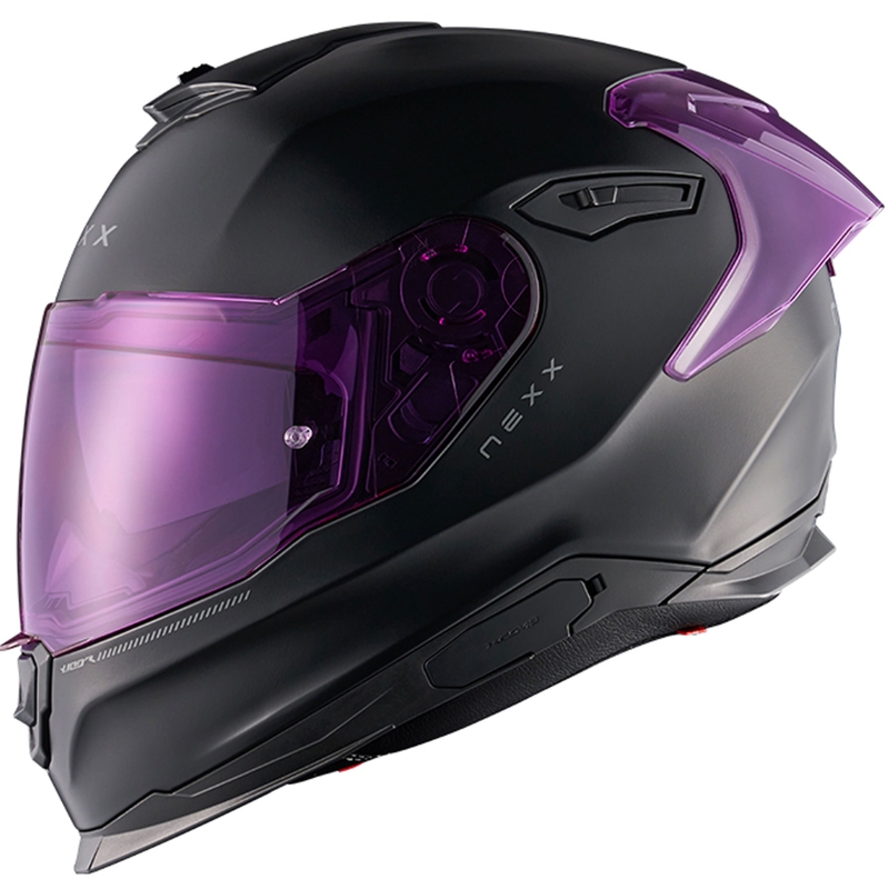Kask motocyklowy integralny NEXX Y.100R Subsonic matowy czarno-różowy