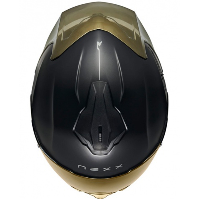 Kask motocyklowy integralny NEXX Y.100R Subsonic matowy czarno-złoty
