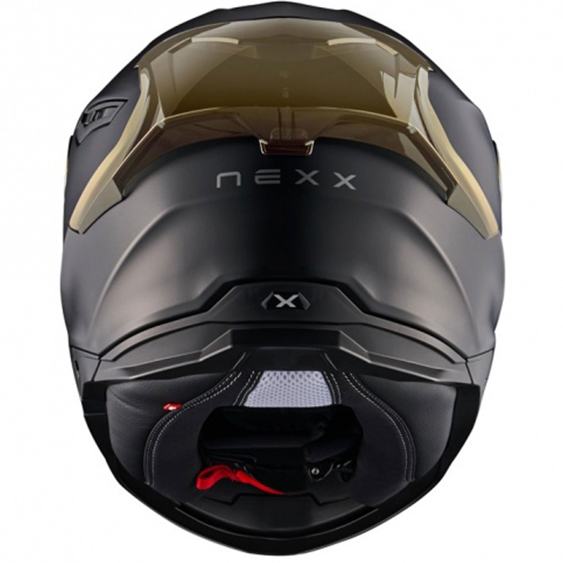 Kask motocyklowy integralny NEXX Y.100R Subsonic matowy czarno-złoty