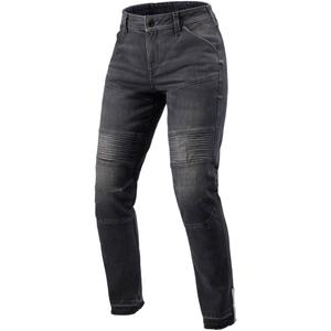 Revit Moto 2 Slim damskie jeansy motocyklowe ciemnoszare
