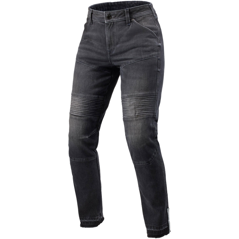 Revit Moto 2 Slim Damskie Jeansy Motocyklowe Skrócone Ciemnoszare