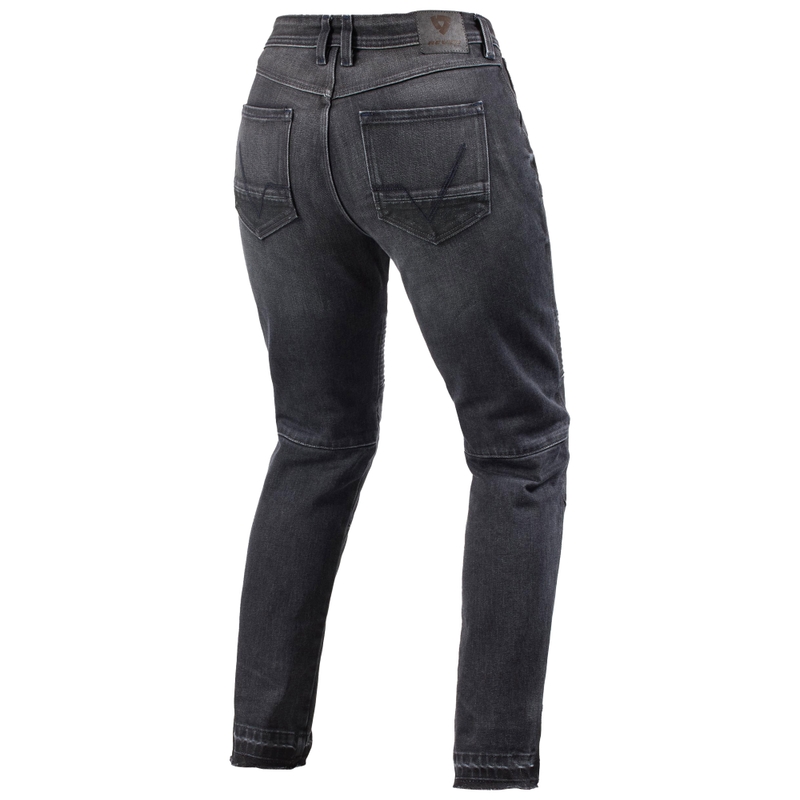 Revit Moto 2 Slim Damskie Jeansy Motocyklowe Skrócone Ciemnoszare