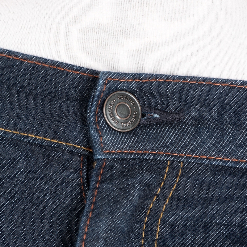 Jeansy motocyklowe Oxford Original Approved AAA Slim Jeans w kolorze spranego błękitu