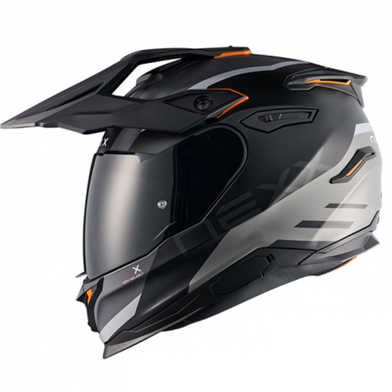 Kask motocyklowy enduro NEXX Y.TRAVL Quest matowy czarno-szary