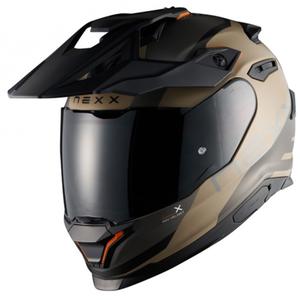 Kask motocyklowy enduro NEXX Y.TRAVL Quest matowy piaskowo-czarny