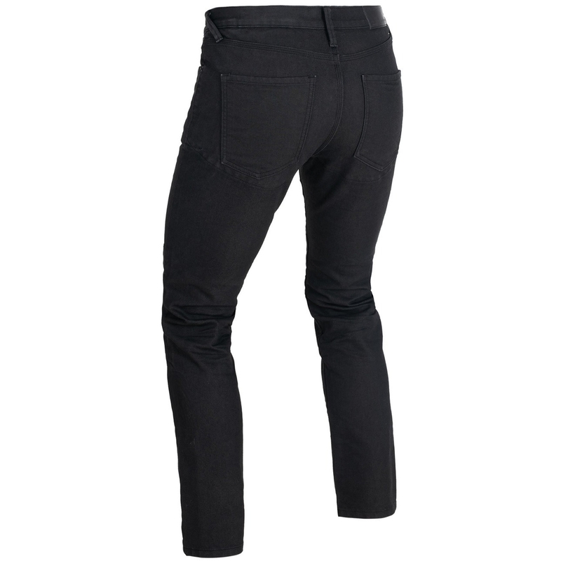 Džíny na motorku Oxford Original Approved AAA Straight Jeans černé