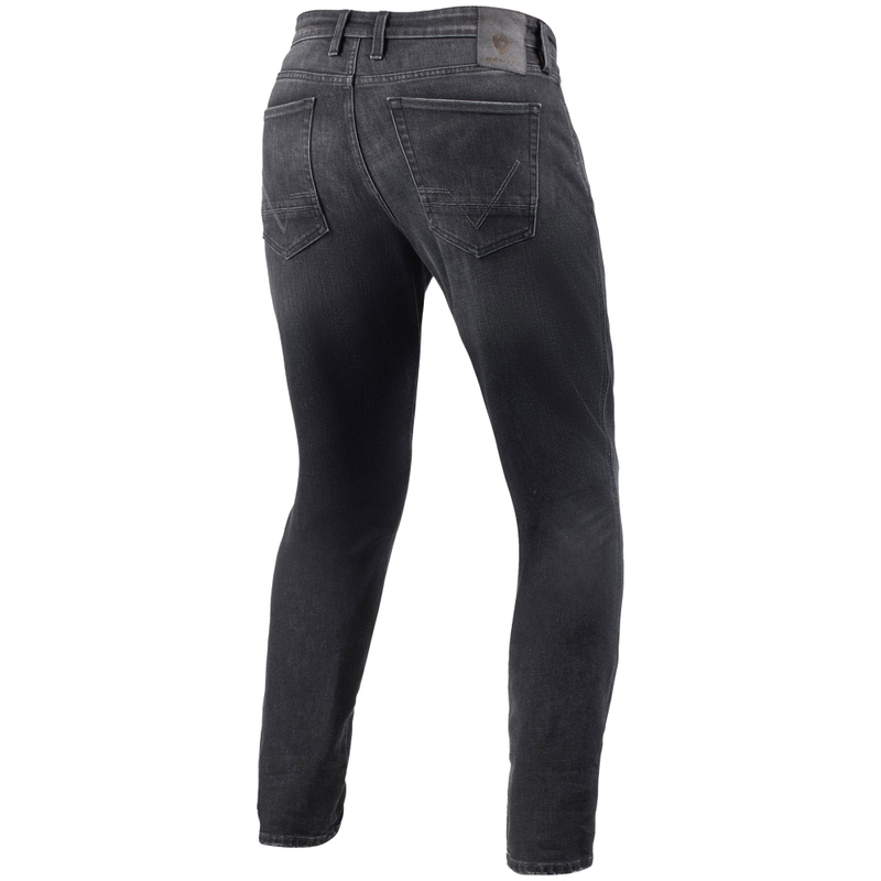Revit Kai Skinny Short Mid Grey Stone Motocyklowe Jeansy