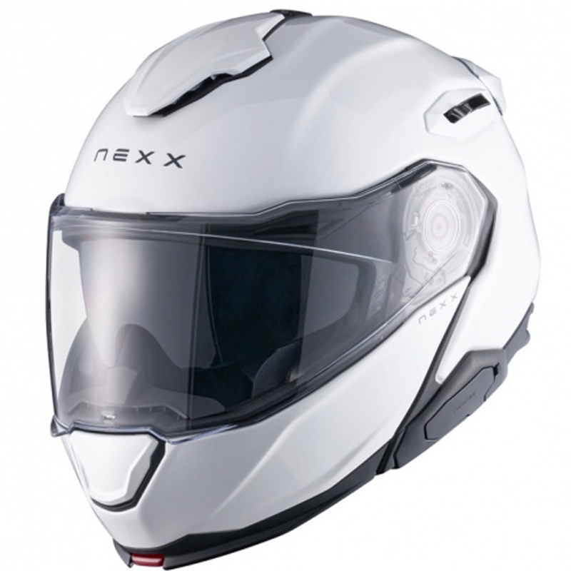 Kask motocyklowy typu flip-up Nexx X.Lifetour Plain matowy biały