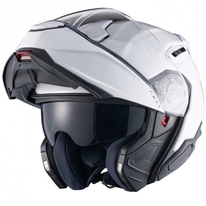 Kask motocyklowy typu flip-up Nexx X.Lifetour Plain matowy biały