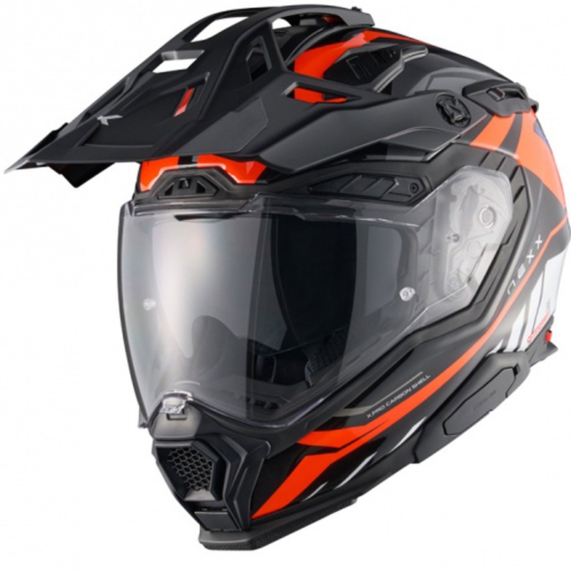 Kask motocyklowy enduro Nexx X.WED3 Gobi pomarańczowo-biały wyprzedaż