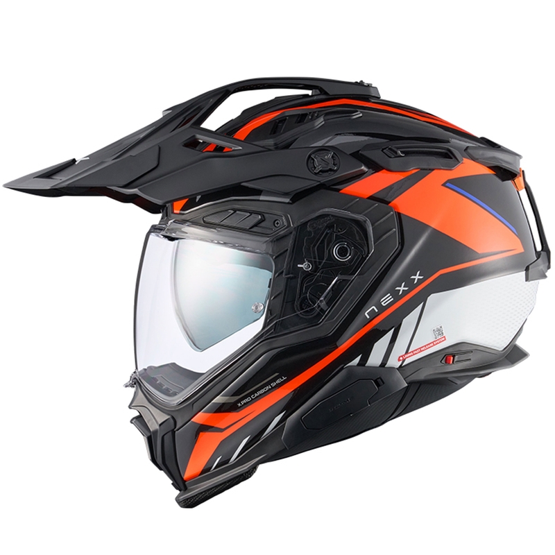 Kask motocyklowy enduro Nexx X.WED3 Gobi pomarańczowo-biały wyprzedaż