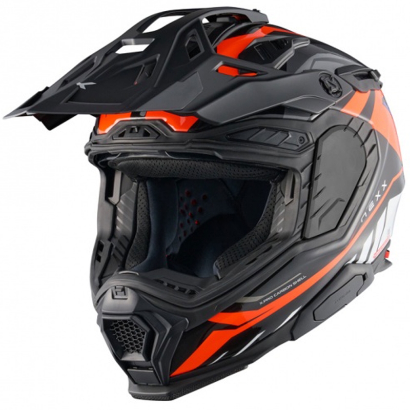 Kask motocyklowy enduro Nexx X.WED3 Gobi pomarańczowo-biały wyprzedaż