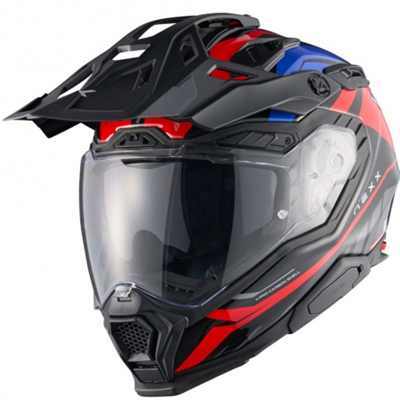 Kask motocyklowy enduro Nexx X.WED3 Gobi niebiesko-czerwony