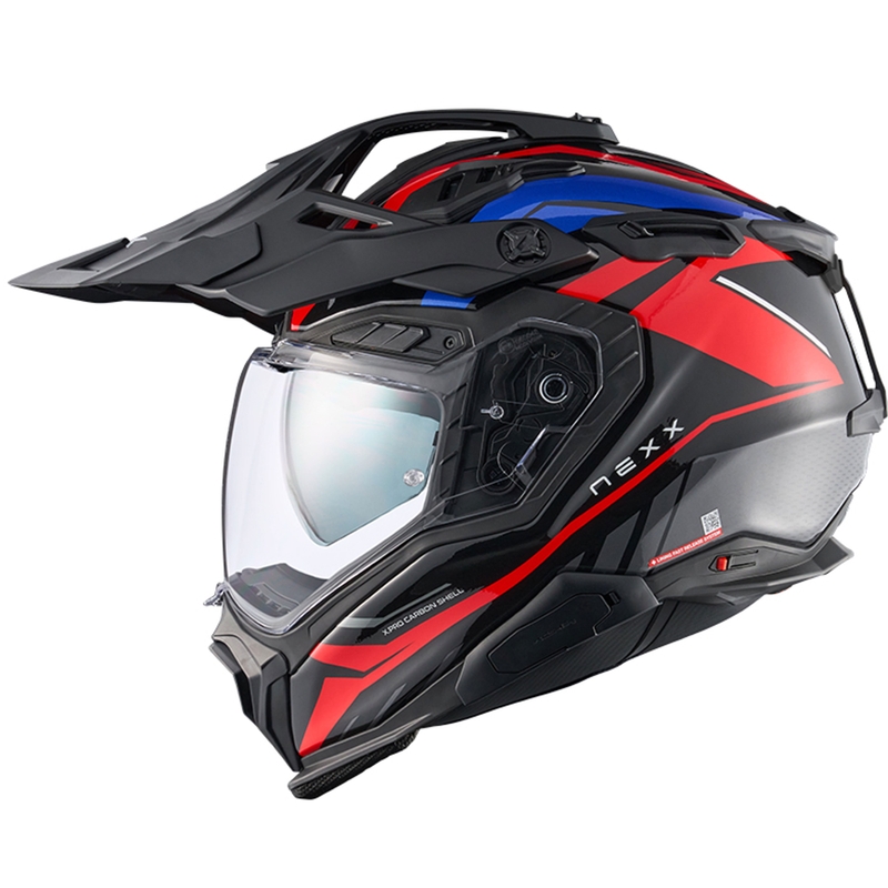 Kask motocyklowy enduro Nexx X.WED3 Gobi niebiesko-czerwony