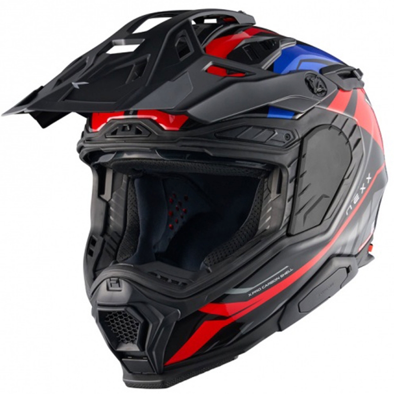 Kask motocyklowy enduro Nexx X.WED3 Gobi niebiesko-czerwony