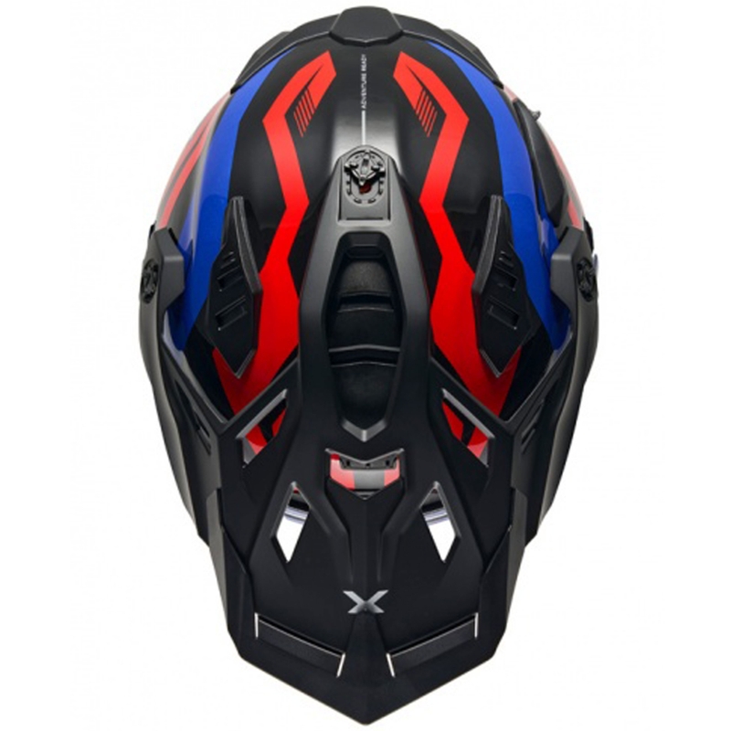 Kask motocyklowy enduro Nexx X.WED3 Gobi niebiesko-czerwony