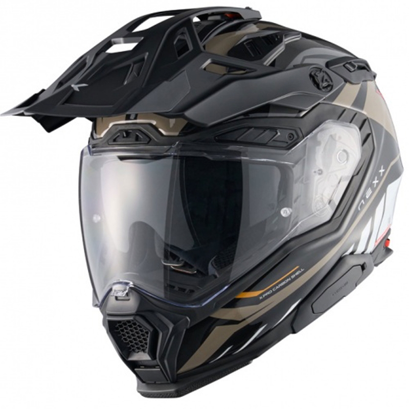 Kask motocyklowy enduro Nexx X.WED3 Gobi piaskowo-biały
