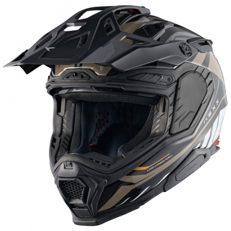 Kask motocyklowy enduro Nexx X.WED3 Gobi piaskowo-biały