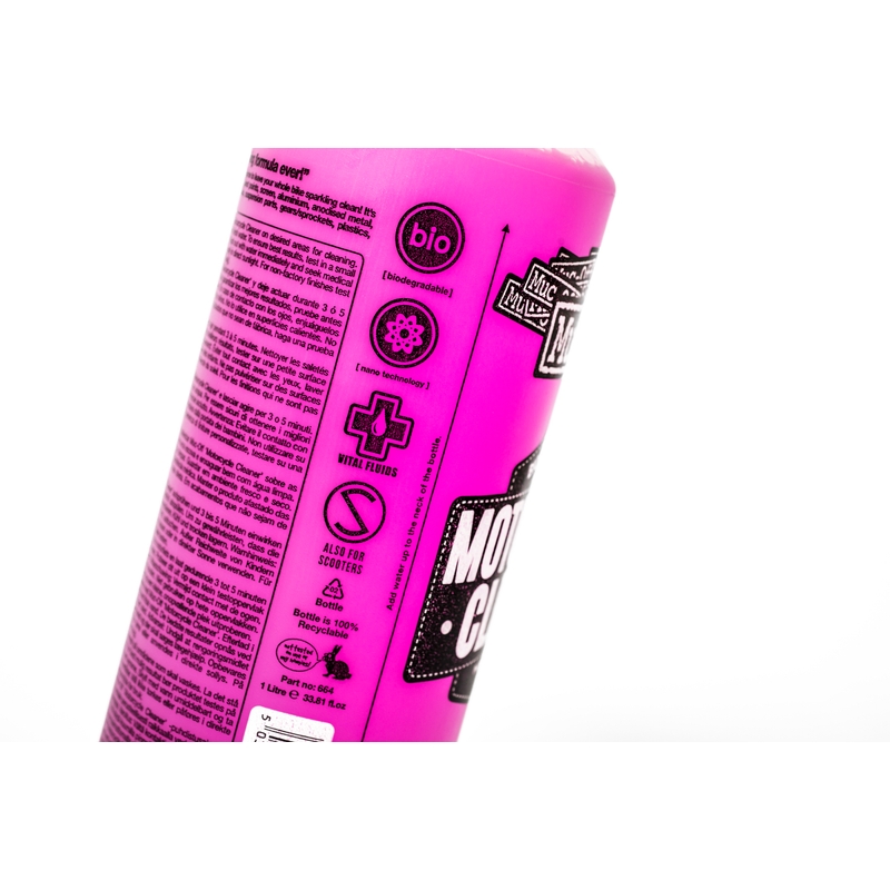 Nano tech motorcycle cleaner MUC-OFF 1 litre capped with trigger