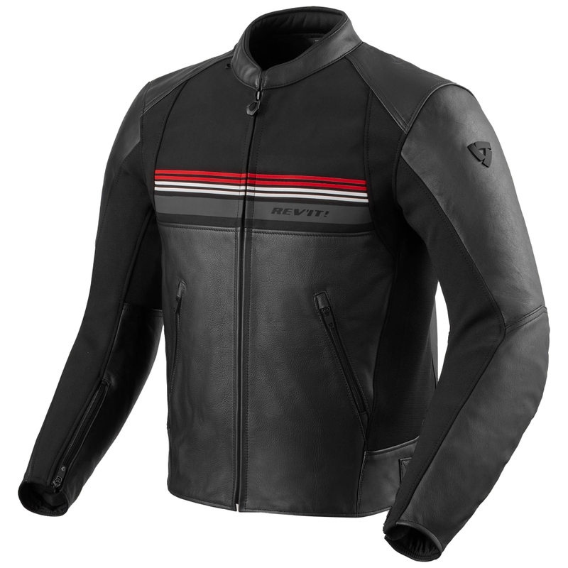 Kurtka motocyklowa Revit Mile 2 czarno-czerwona