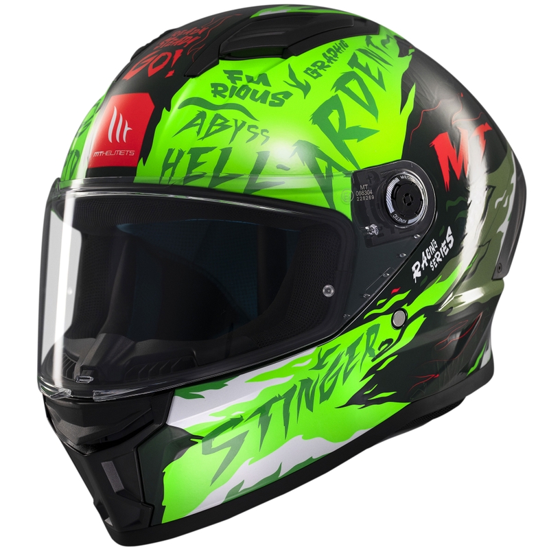 Kask motocyklowy integralny MT Stinger 2 Ardent green