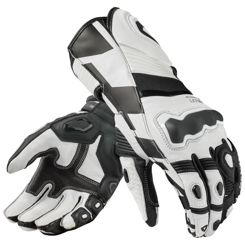 Rękawice motocyklowe Revit Jerez 4 biało-czarne