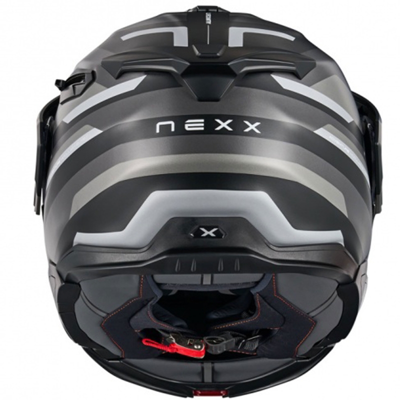 Kask motocyklowy typu flip-up Nexx X.Lifecountry Westbound matowy czarno-szary