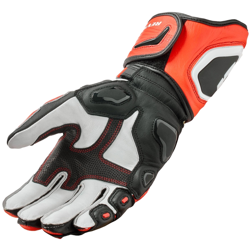 Rękawice motocyklowe Revit Jerez 4 fluo czerwono-czarne