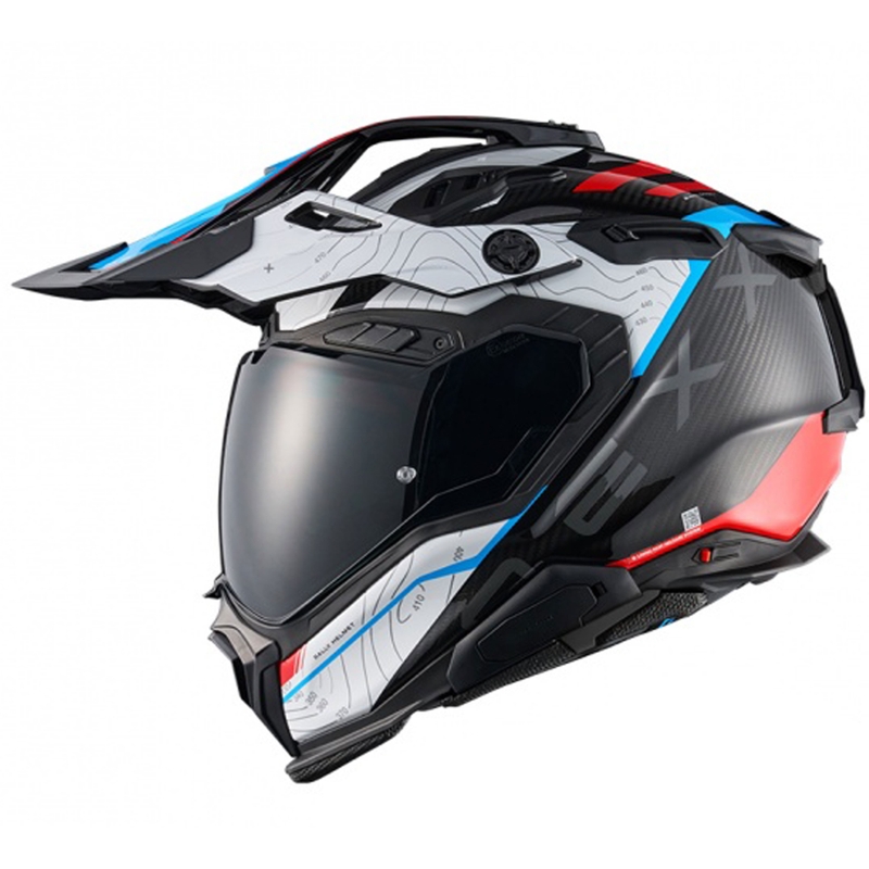 Kask motocyklowy enduro Nexx X.WED3 Furka niebiesko-czerwony
