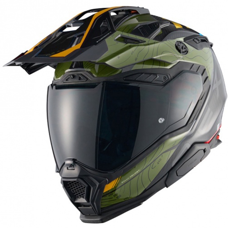 Kask motocyklowy enduro Nexx X.WED3 Furka zielono-żółty