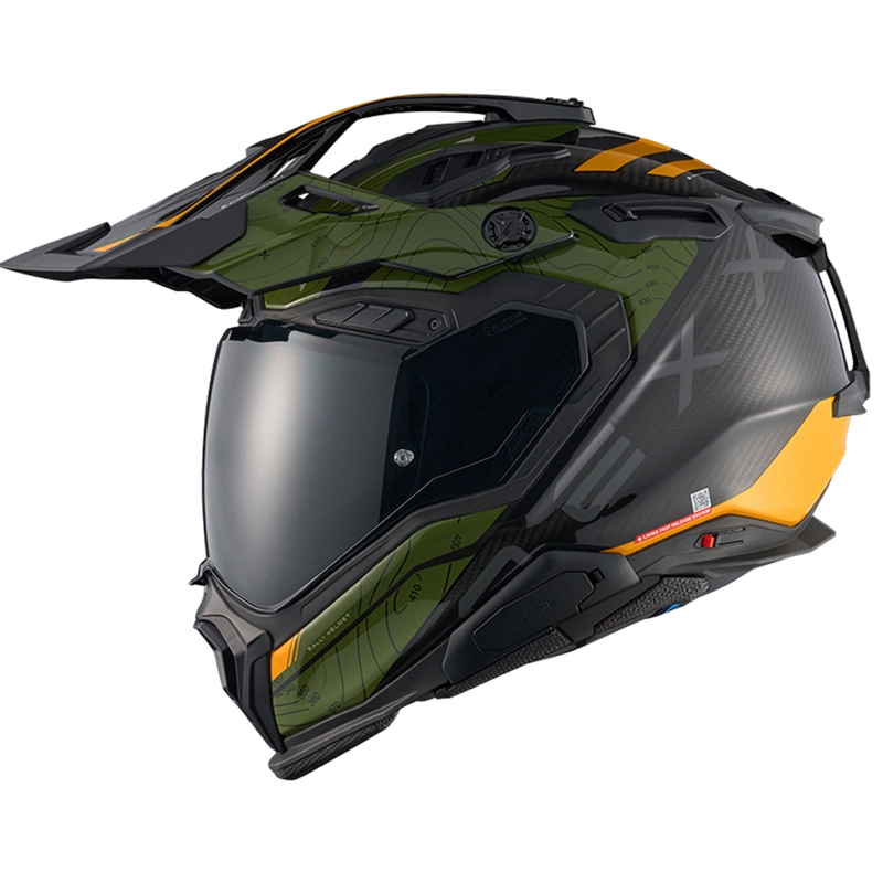Kask motocyklowy enduro Nexx X.WED3 Furka zielono-żółty