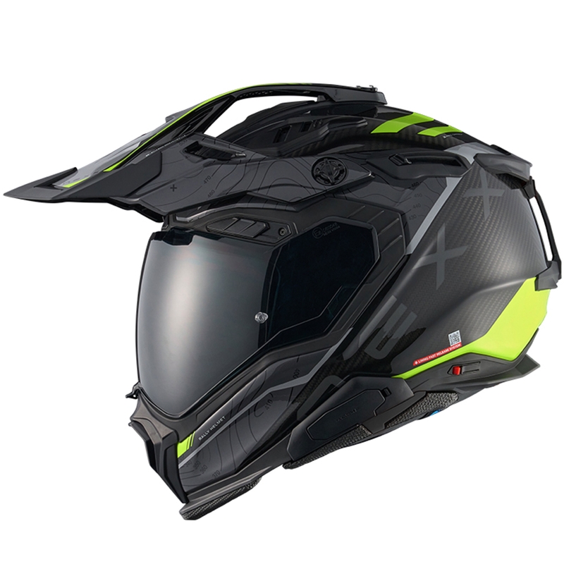 Kask motocyklowy enduro Nexx X.WED3 Furka szaro-fluo żółty