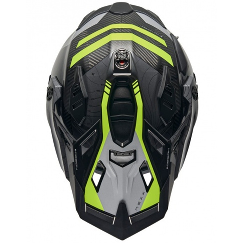 Kask motocyklowy enduro Nexx X.WED3 Furka szaro-fluo żółty