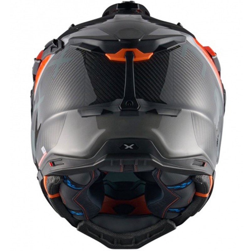 Kask motocyklowy enduro Nexx X.WED3 Furka pomarańczowo-szary