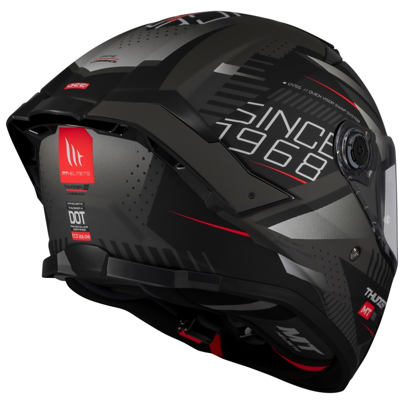 Kask motocyklowy integralny MT Thunder 4 SV Luminence matowy czarny