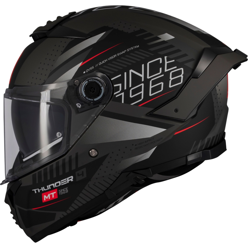 Kask motocyklowy integralny MT Thunder 4 SV Luminence matowy czarny