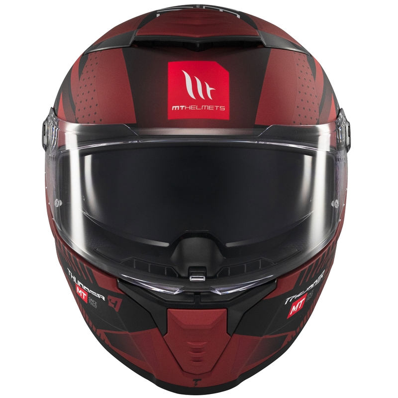 Kask motocyklowy integralny MT Thunder 4 SV Luminence matowy czerwony