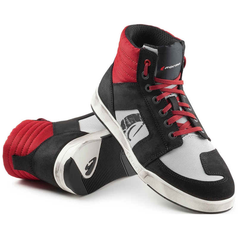 Buty motocyklowe Forma Ground Dry Chicago czarno-czerwono-szare