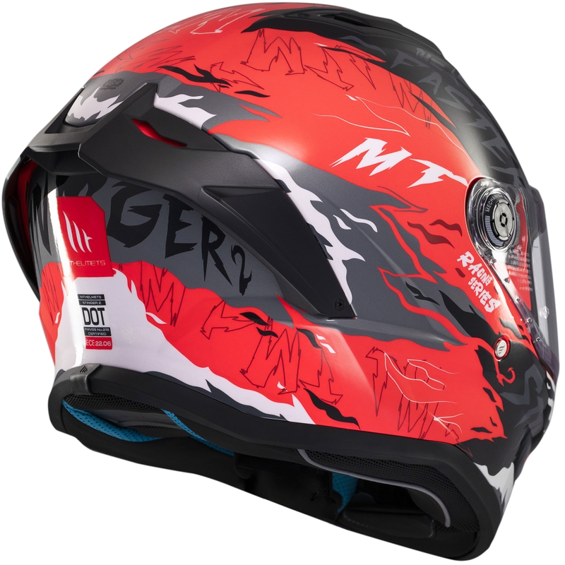 Kask motocyklowy integralny MT Stinger 2 Ardent czarno-czerwony