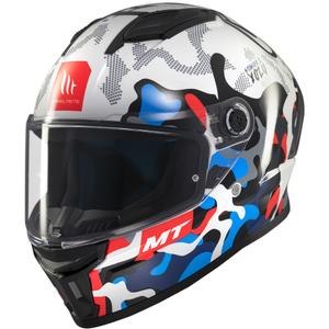 Kask motocyklowy integralny MT Stinger 2 Yozu biało-niebieski