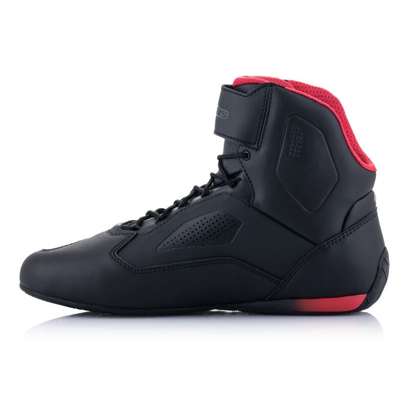 Buty motocyklowe Alpinestars Faster-3 Rideknit czarno-czerwono-fluo żółto-szare