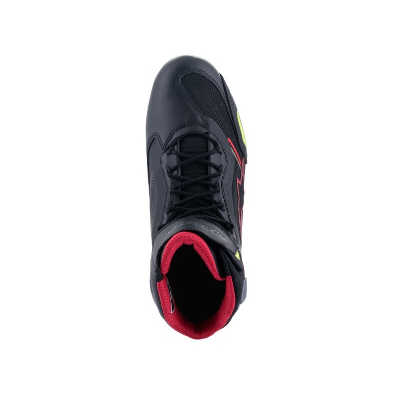 Buty motocyklowe Alpinestars Faster-3 Rideknit czarno-czerwono-fluo żółto-szare