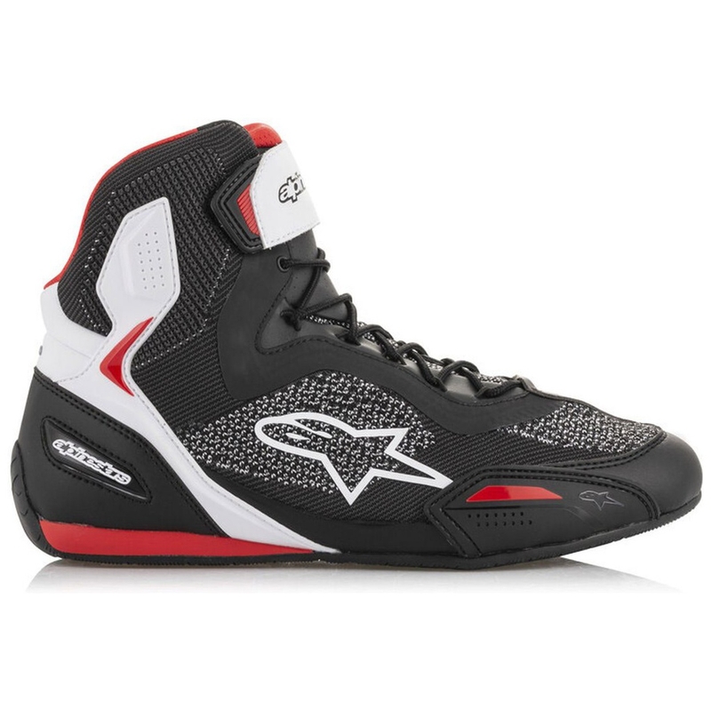 Buty motocyklowe Alpinestars Faster 3 Rideknit czarno-biało-czerwone