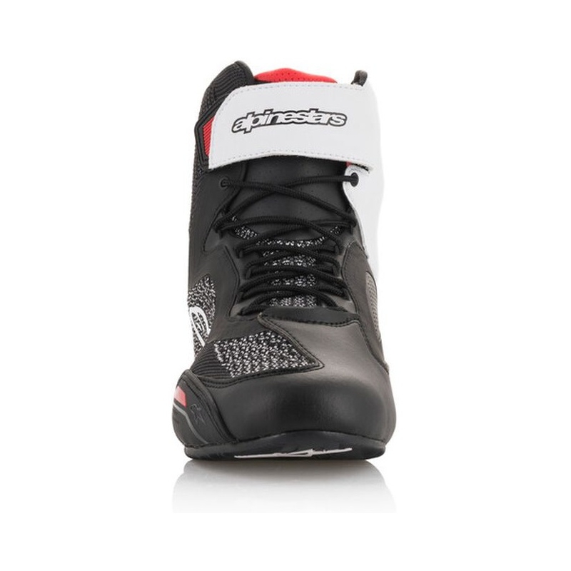 Buty motocyklowe Alpinestars Faster 3 Rideknit czarno-biało-czerwone