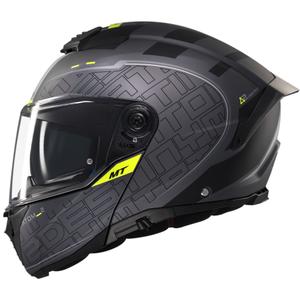 Kask motocyklowy składany MT Atom 2 SV Destiny matowo-czarno-szary