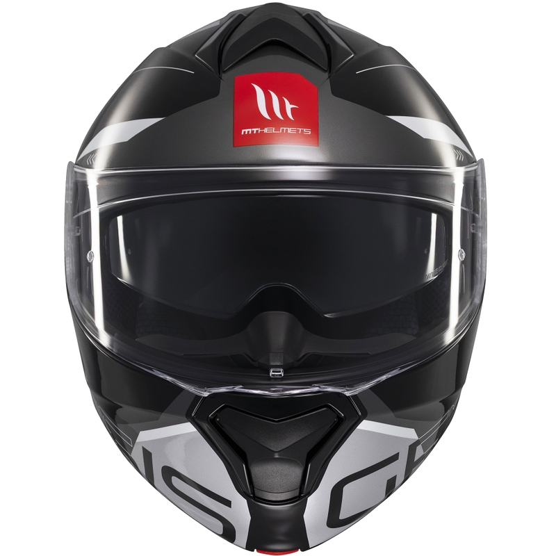 Modułowy kask motocyklowy MT Genesis SV Atempo czarno-szary